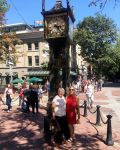  Joyce and Johanne walked around Gastown on Canada Day.  Joyce says that, as CBC retirees, they had lots to share!