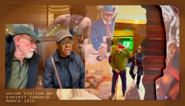 Dan Philips and Viola Joyce Forde at the Union Station Art Exibit in Toronto