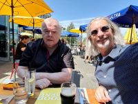 Greg Shannon & Glenn Weston at the CBC reunion, Olympic Village