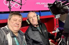 Bert's old buddy Derek Hopper from CBC Toronto working camera at Speedskating etc as well in the images.