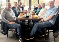 Breakfast at Ricky's on Feb. 6th: Rod Mundy, Georges Laszuk, Michael Taylor-Noonan, Joe Holman, John Henderson, Neil Trainer, Lawrence Wright, Jim Nelson