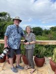 Doug Sjoquist and Lisa Kolisnyk on a safari in Tanzania. There trip started at Kilimanjaro Airport and ended at Lake Victoria.