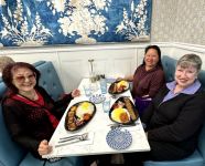 May 15 Belated birthday lunch for Louella Quan Charlston at Shishlik Grill House in Coquitlam with Beverley Takeuchi and Peggy Oldfield.